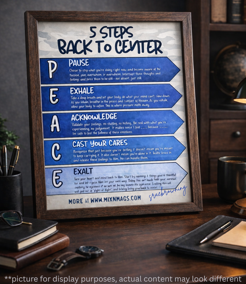 5 Steps to Center - P.E.A.C.E.