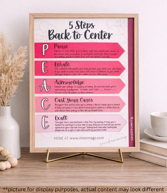 5 Steps to Center - P.E.A.C.E.